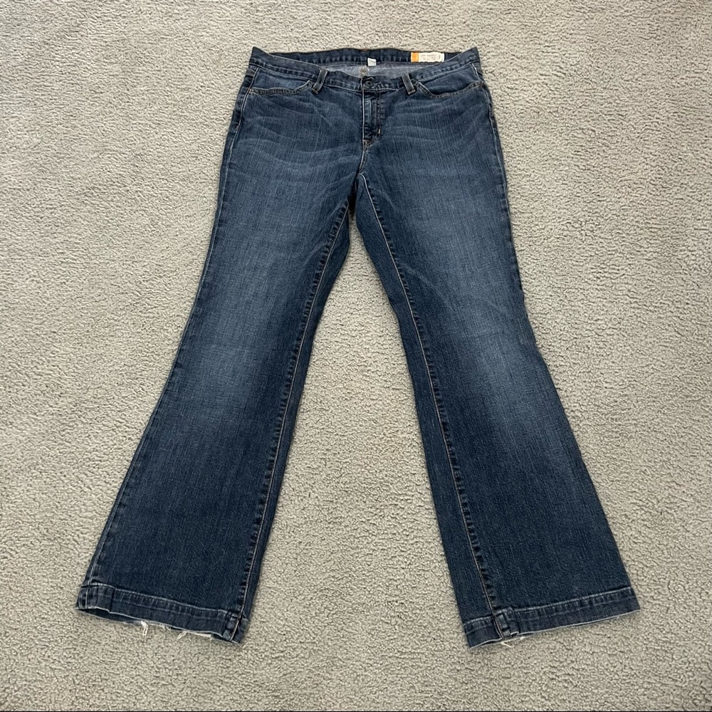 Gap- Long and Lean Stretch Jeans. Boot Cut Style.  Size 12 reg.